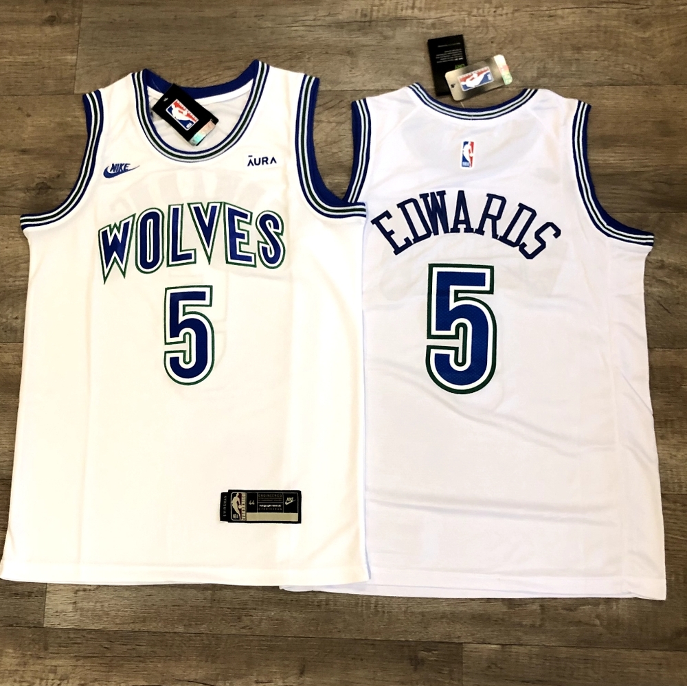 2024 Minnesota Timberwolves Anthony Edwards Nike White/Home City Edition Jersey
